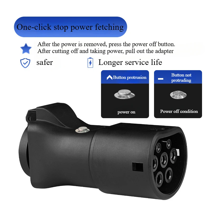 Imagen de Adaptador V2L Tipo 2 para Vehículos Eléctricos: Cargador Portátil con Soporte para MG, BYD, Smart, XPENG y Otros EVs