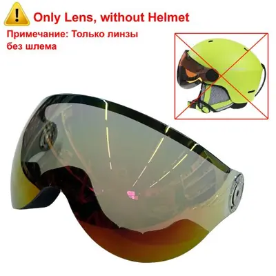 Image de Casque de Ski Intégré avec Lunettes - Protection Ultra-Sécurité
