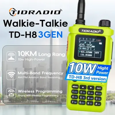 Image de Talkie-Walkie Tidradio TD-H8 10W - Longue Portée & Double Bande