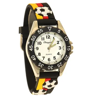 Image de Montre Enfant Football - Silicone Souple & Colorée