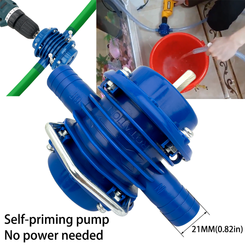 Image of Portable Electric Drill Pump Self-priming Liquid Transfer Pump Diesel Fluid Pump Pumping Household Garden Outdoor Tools