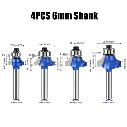 4Pcs 6mm schacht