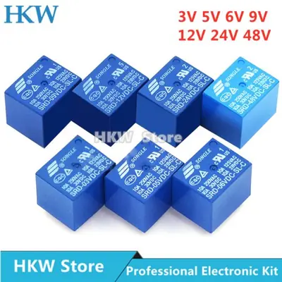 Image de Relais Electromécanique 5V/12V/24V - 10A - 10 Pièces