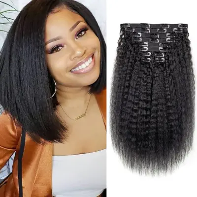 Image de Extensions de Cheveux Brésiliens Remy Naturelles - 8 Pièces