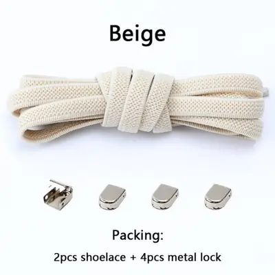 Image de Lacets Élastiques Rapides pour Chaussures - Sans Nœud, Faciles à Utiliser