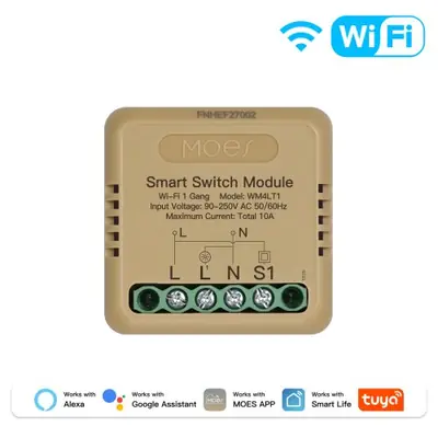 Image de Module d'interrupteur intelligent WiFi Zigbee - Contrôle vocal & programmation facile