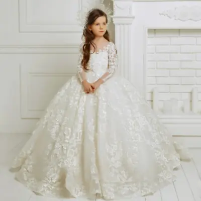 Image de Robes de Demoiselle d'Honneur Blanches Luxueuses