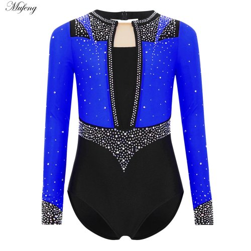 Bild von Glitzernder Tanzbody für Mädchen – Elegantes Gymnastik- & Ballettkostüm