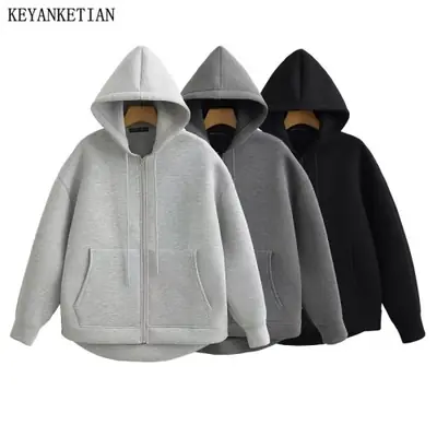 Image de Sweat à capuche oversize unisexe hiver