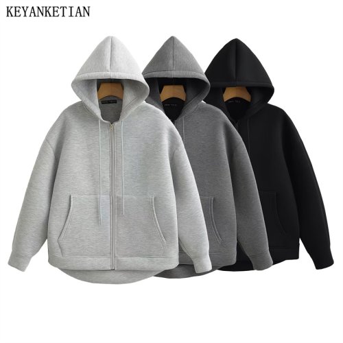 Sweat à capuche oversize unisexe hiver