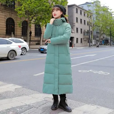 Image de Parka Hiver Femme Longue Chaude à Capuche - Grande Taille