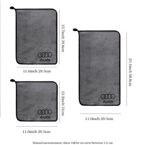 Afbeelding van Microvezel Reinigingsdoekje voor Auto's - Absorberende Droge Doek voor Audi S-Line, A1, A2, A3, A4, A4L, A5, RS, RS3, RS4