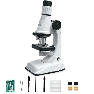 Image de Microscope Enfant 1200x - Kit Éducatif avec Lumière LED