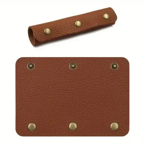 Image de Poignée de Sac en Cuir PU - Housse Protectrice & Boucle Selle