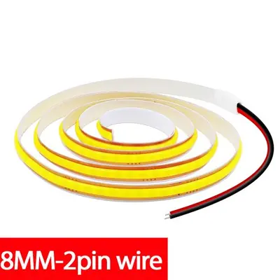 Image de Bande LED COB Flexible 400 Diodes - Éclairage Intérieur Blanc Chaud