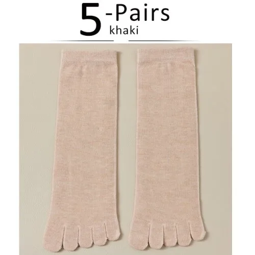 5 Pairs khaki