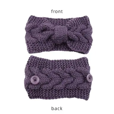 Image de Turban Hiver Chauffe-Oreilles Tricoté avec Doublure Peluche
