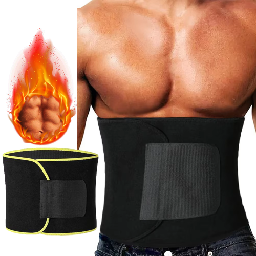Afbeelding van Mannen Taille Sauna Afslanken Shapers Workout Trimmer Riem Gewichtsverlies Zweten Bands Wrap Vetverbranding Tummy Controle Shapewear Gordel