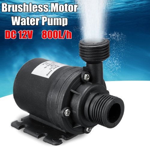 Ultrastille Waterpomp Mini DC12V/24V Borstelloze Motor Dompelpomp Aquarium Waterpomp Adapter Vijver Fontein voor Aquarium Tuin