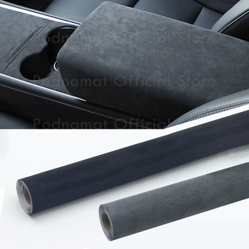 Image of Premium 140cm Suede Fabric Self-Adhesive Cloth for Car Interior Upgrades, Door Panel Repair, Workbench & DIY Home Decoration Patches