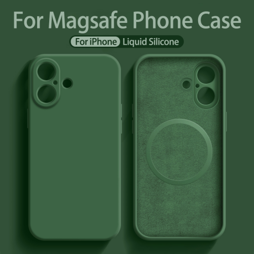 Custodia Magnetica in Silicone Liquido per iPhone 16/15 Pro Max - Protezione Magsafe