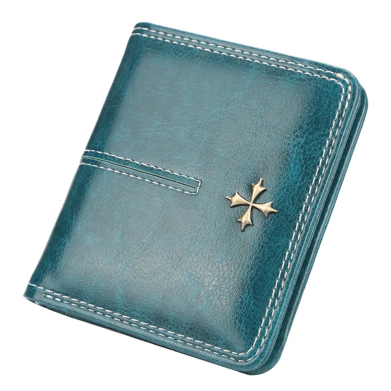 Imagen de Mini billeteras para mujer con grabado de nombre gratis, billeteras pequeñas a la moda con cremaller...