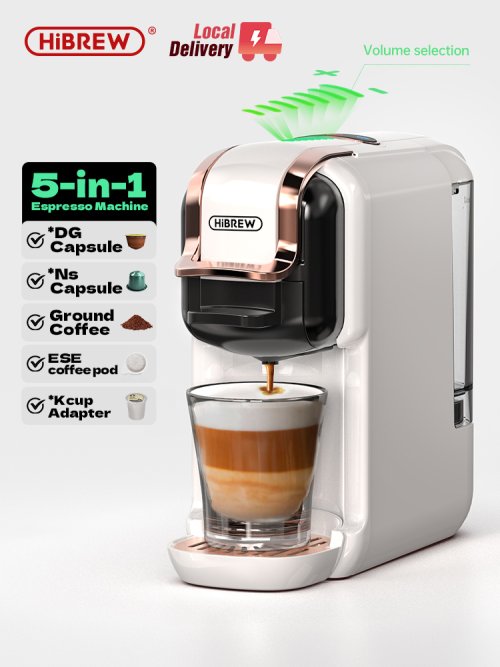 Image de Machine à Café 5-en-1 : Chaud & Froid, Capsules & Moulue