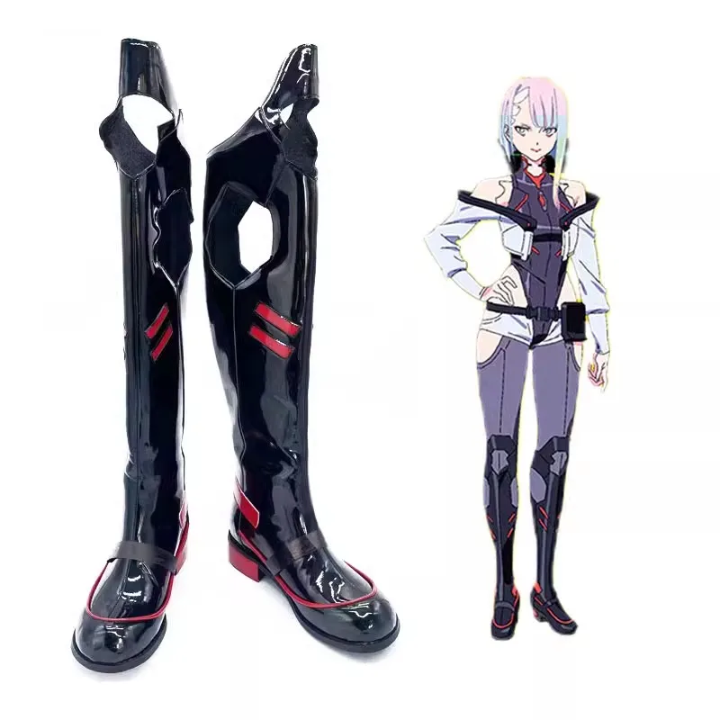 Bild von Anime Cosplay Schuhe Edgerunners Lucy Cosplay Stiefel Halloween Kostüm Zubehör Requisiten Made