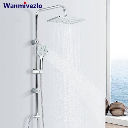 Bild von Chrom Duscharmatur-Set – Elegante Wandmontage für Ihr Bad