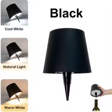 Image of Wireless Bottle Table Lamp Touch Control of 3 Colors and Stepless Dimming Night Lamp For Bar Wine Bottles Decor Desk Lights