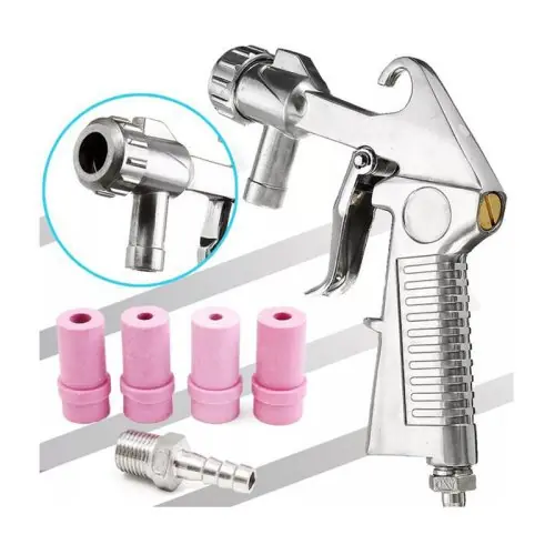 Image de Pistolet de Sablage Pneumatique avec Buses Céramique - Kit Complet