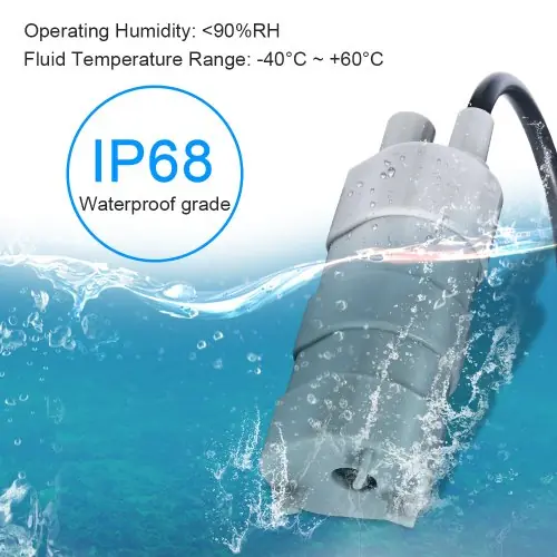 Image de Micro Pompe Submersible 12V Ultra Silencieuse 1000L/H