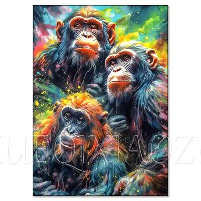 Image de Peinture Diamant Chat, Chien & Cygne - Artisanat Créatif