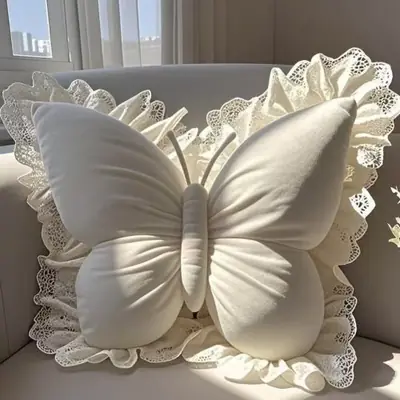 Image de Oreiller Princesse Papillon - Décoration Chambre Enfant