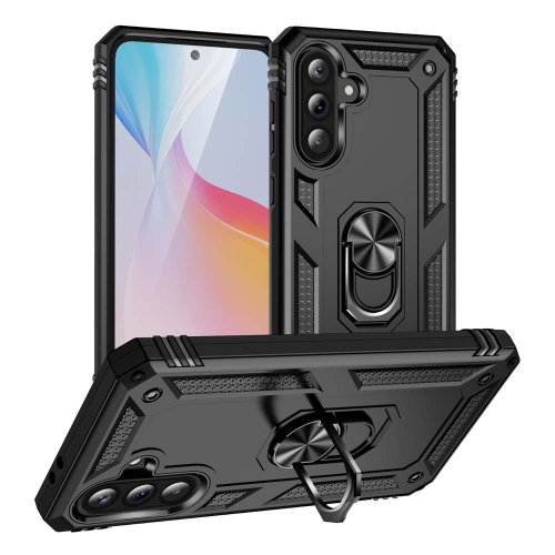 Bild von Stoßfeste Rüstung für Samsung Galaxy A56 A36 A26 5G Hülle Handyhülle Ring Ständer Stoßstange Silikon Telefon Rückseite