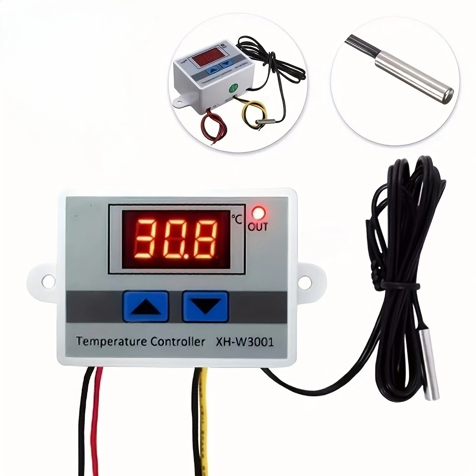 Afbeelding van W3001 Digitale Controle Temperatuur Microcomputer Thermostaat Thermometer Nieuwe Thermoregulator 12/24/220V