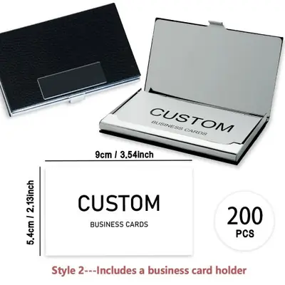 Cartes de Visite Personnalisées - Lot de 200