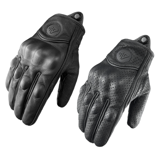 Immagine di Guanti da moto Uomo Donna Moto Guanto da ciclismo in pelle Moto ATV Motore S 3XL Protezione bicicletta Quattro stagioni