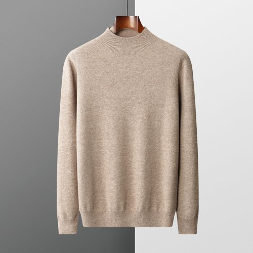 Zdjęcie Męski Sweter z Golfem z 100% Wełny Merino – Miękki, Ciepły i Elegancki Sweter Kaszmirowy do Codziennego Użytku