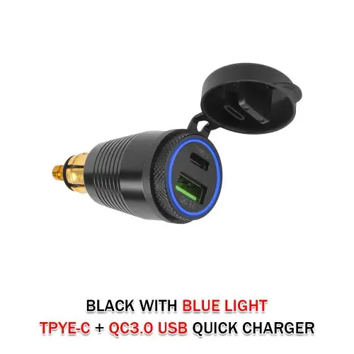 Image de Chargeur USB QC3.0 pour Moto BMW - Double Port