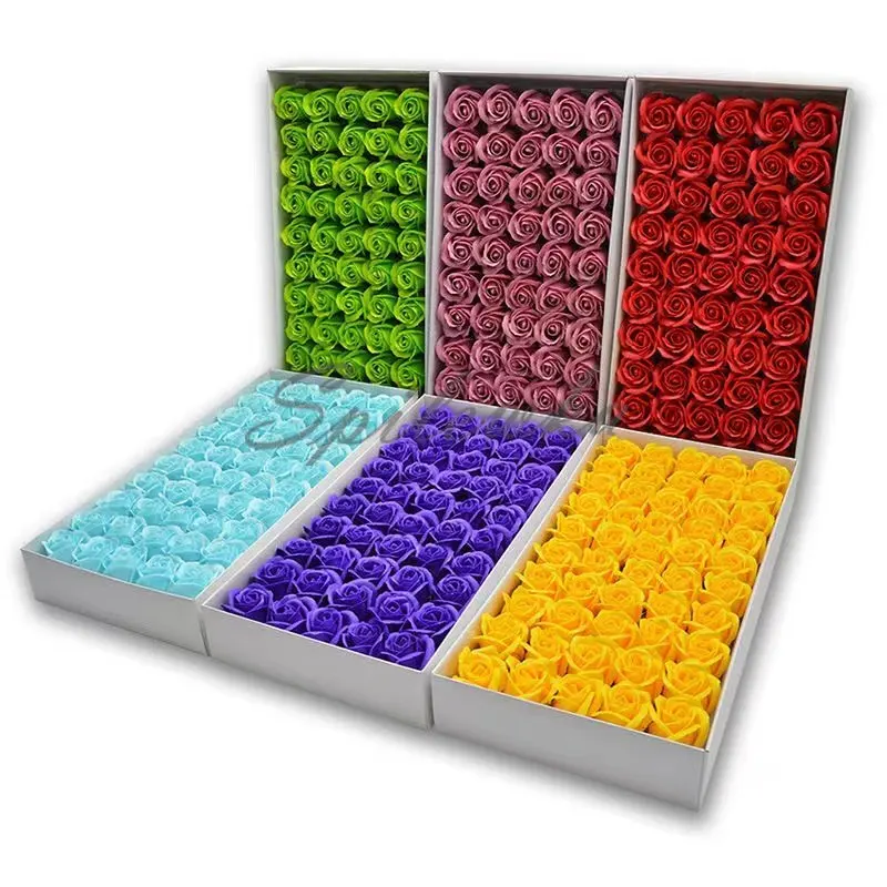 Immagine di Rose Artificiali - Lotto da 50 Pezzi per Matrimoni e San Valentino