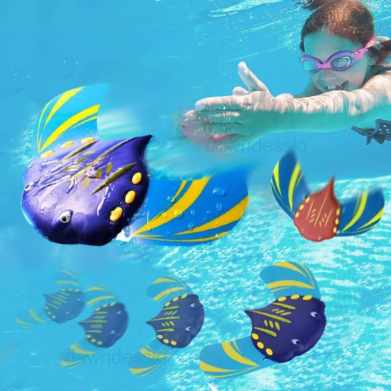 Zdjęcie Hydrodynamiczne Manta Rays Press Forward Dziecięcy basen plażowy Rozpryskiwanie się wody Zagraj w model wody Zabawki rybne