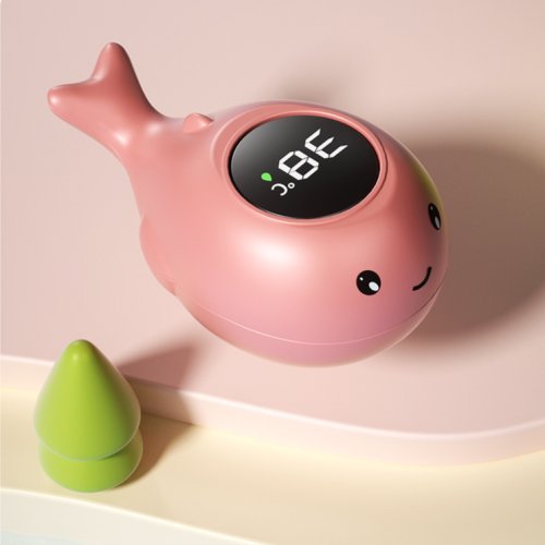 Cartoon walvis-roze