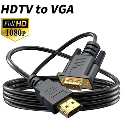 Image de Adaptateur HDMI vers VGA 1080p - Connectez Votre PC, Console ou TV