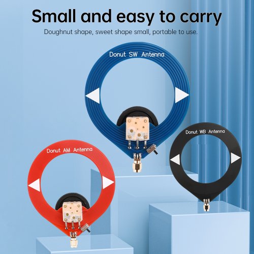 Image de Antenne Donut Miniature 4MHz-180MHz pour Ondes Courtes & Moyennes