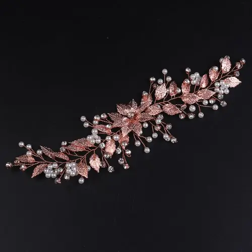 Image de Bandeau de Mariée Élégant en Strass et Cristal