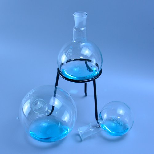 Image of Premium Round Bottom Flask Set – 50ml to 2000ml with 24/29 Standard Ground Glass Joint for Lab and Educational Chemistry Experiments