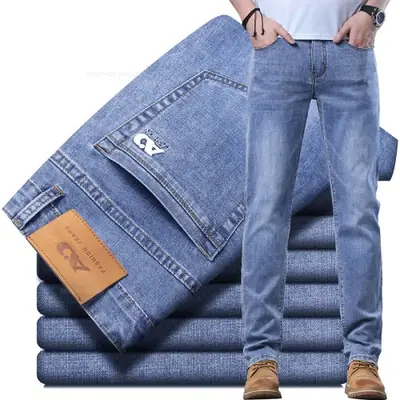 Jeans Homme Bleu Clair Slim Fit - Élégant & Décontracté