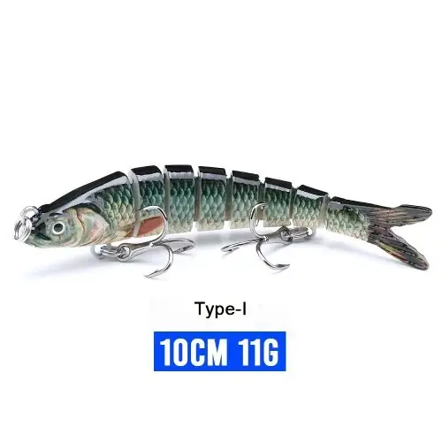Image de Leurre de Pêche Réaliste 14cm - 8 Segments Articulés
