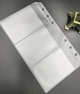 Image de Classeur A5/A6 Transparent - 5 Pièces avec Fermeture Éclair